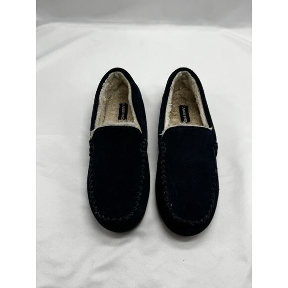 Lands End Slippers Womens 9 Moccasin Blue Slip On Comfort Casual Round Toe Flats - Picture 8 of 11